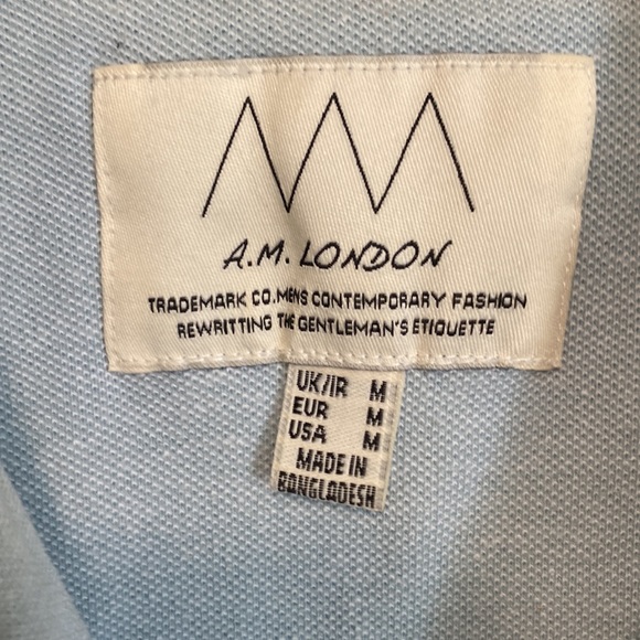 🇬🇧A.M. London Men’s Polo US M - Picture 5 of 6